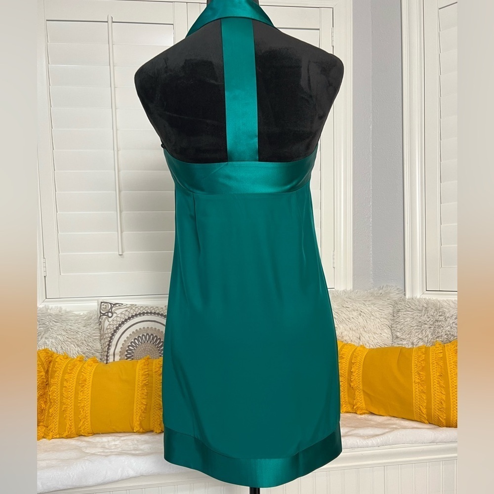 Silk Emerald Green Dress | Size S - Picture 4 of 15